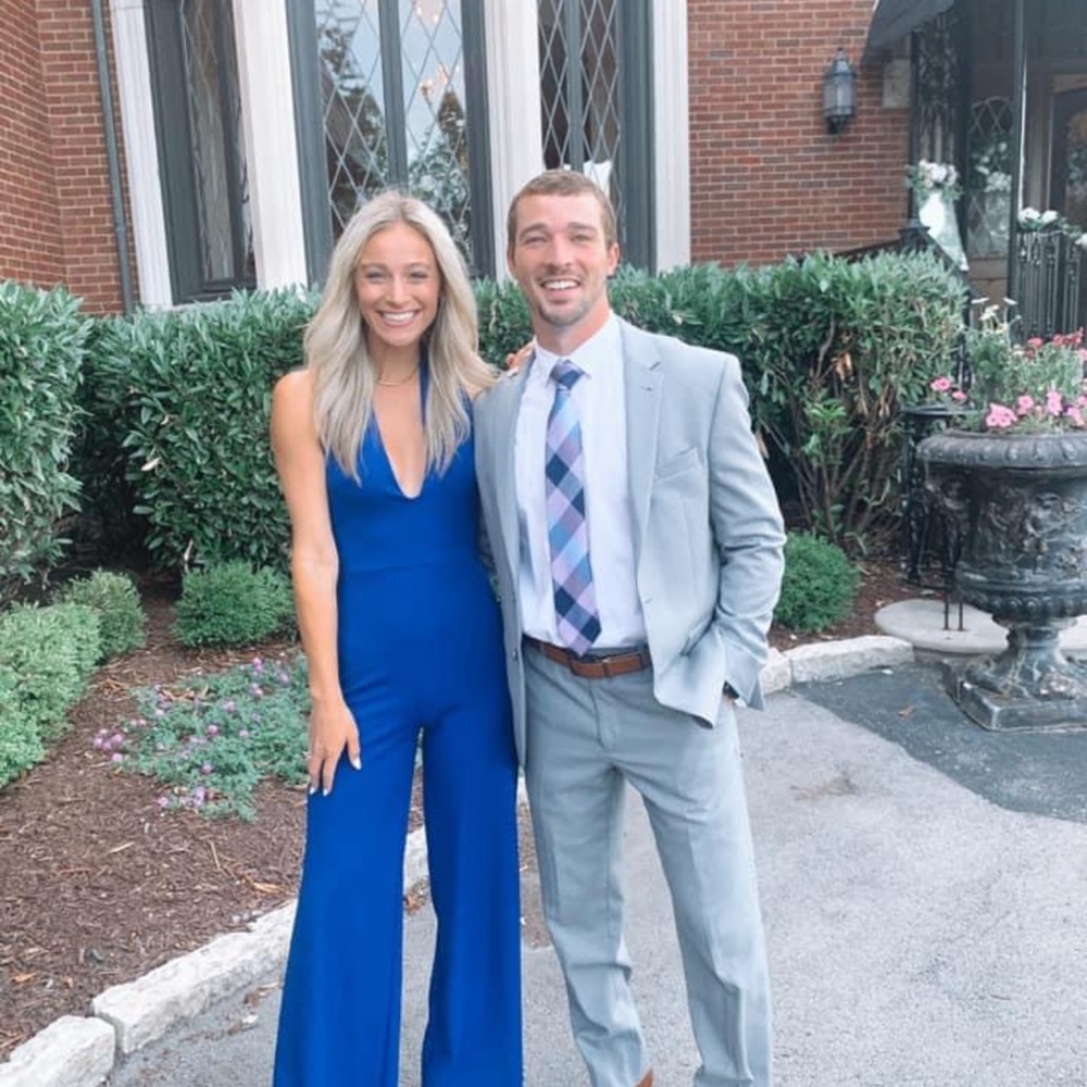 Blue jumpsuit